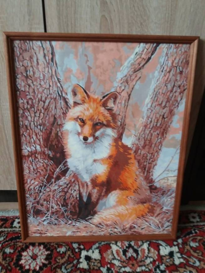 peinture par numéro animal réalisée